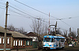 Tatra-T3SU #3042 27-го маршрута на улице Академика Павлова в районе улицы Серп и молот