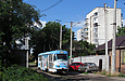 Tatra-T3SU #3042 7-го маршрута на улице Лютовской