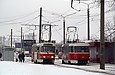 Tatra-T3SUCS #3042 и T3-ВПСт #3070 6-го маршрута на Салтовскоми шоссе