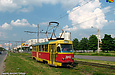 Tatra-T3SU #3043 20-го маршрута на проспекте Победы за пересечением с проспектом Людвига Свободы