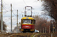 Tatra-T3SU #3045 12-го маршрута на улице Сумской возле технического кольца "Горпарк"