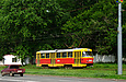 Tatra-T3SU #3045 12-го маршрута на Белгородском шоссе между улицами Макаренко и Деревянко