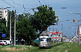 Tatra-T3SU #3045 27-го маршрута на улице Академика Павлова в районе станции метро "Студенческая"