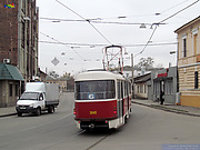 Т3-ВПСт #3045 6-го маршрута на улице Грековской пересекает улицу Воскресенскую