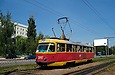 Tatra-T3SU #3047 20-го маршрута на проспекте Победы в районе остановки "Банковский институт"