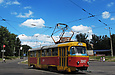 Tatra-T3SU #3047 20-го маршрута на перекрестке проспекта Победы и улицы Клочковской