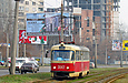 Tatra-T3SU #3047 20-го маршрута на улице Клочковской в районе улицы Самарской