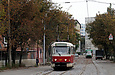Tatra-T3SUCS #3047 20-го маршрута на улице Большой Панасовской в районе Клочковского переулка