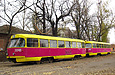 Tatra-T3SU #3049-3050 возле Октябрьского трамвайного депо перед поворотом на улицу Октябрьской революции
