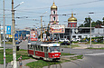 Tatra-T3 #3049 20-го маршрута на улице Клочковской перед поворотом в Рогатинский проезд