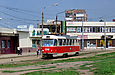 Tatra-T3 #3049 8-го маршрута на конечной станции "602 микрорайон"