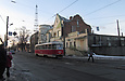 Tatra-T3 #3049 6-го маршрута на улице Гольдберговской возле Рыбасовского переулка