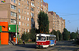 Tatra-T3SU #3049 7-го маршрута на улице Бажана возле улицы Сущенской