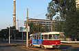 Tatra-T3SU #3049 7-го маршрута на улице Москалевской в районе улицы Пахаря