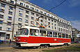Tatra-T3 #3050 1-го маршрута на конечной станции "Южный вокзал"