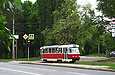 Tatra-T3 #3050 20-го маршрута на улице Клочковской на перекрестке с улицей Отакара Яроша