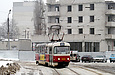 Tatra-T3SU #3050 20-го маршрута в Лосевском переулке между улицей Большой Панасовской и Борзым переулком