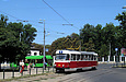 Tatra-T3SU #3050 на улице Мироносицкой возле площади 1-го Мая