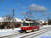 Tatra-T3SUCS #3051 8-го маршрута на улице Академика Павлова в районе одноименного переулка