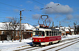 Tatra-T3SUCS #3051 8-го маршрута на улице Академика Павлова в районе одноименного переулка