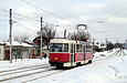 Tatra-T3SUCS #3051 8-го маршрута на улице Академика Павлова в районе остановки "Сабурова дача"