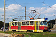 Tatra-T3SU #3053 6-го маршрута поворачивает с Пролетарской площади на Павловскую площадь