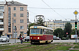 Tatra-T3SU #3053 8-го маршрута на Московском проспекте возле площади Защитников Украины