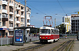 Tatra-T3SUCS #3053 27-го маршрута на площади Защитников Украины возле Московского проспекта