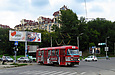 Tatra-T3SU #3056 20-го маршрута поворачивает с улицы Клочковской во 2-й Панасовский проезд