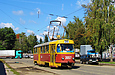 Tatra-T3SU #3057 20-го маршрута в Лосевском переулке перед Пискуновским переулком
