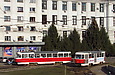 Tatra-T3A #3057 6-го маршрута и T3-ВПСт #317 20-го маршрута на РК "Южный вокзал"