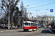 Tatra-T3A #3059 20-го маршрута поворачивает из Лосевского переулка на улицу Большую Панасовскую
