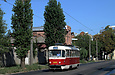 Tatra-T3A #3059 27-го маршрута на улице Гольдберговской напротив улицы Миргородской