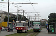 Tatra-T3A #3059 и Tatra-T3SUCS #638 8-го маршрута на улице Плехановской возле станции метро "Спортивная"