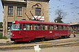 Tatra-T3SU #3060 27-го маршрута на перекрестке улиц Кривомазова и Октябрьской Революции