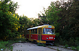 Tatra-T3SU #3060 20-го маршрута на конечной станции "Малая Даниловка (Пос. Монтажник)"