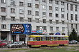 Tatra-T3SU #3060 27-го маршрута на конечной станции "Южный вокзал"