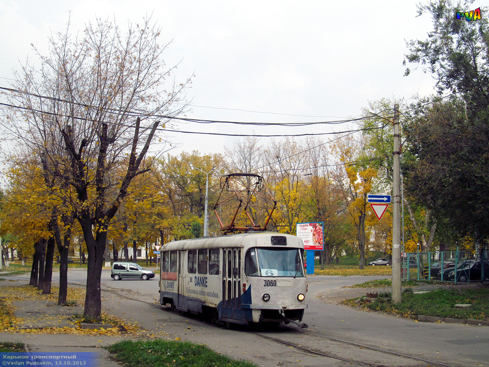 Tatra-T3SU #3060 6-го маршрута на улице Кошкина возле Московского проспекта