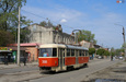 Tatra-T3SU #3061 7-го маршрута на улице Октябрьской революции перед остановкой "Косметологическая больница"