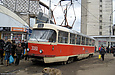 Tatra-T3SU #3061 12-го маршрута на конечной станции "Южный вокзал"