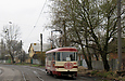Tatra-T3SU #3061 12-го маршрута на улице Октябрьской революции, недалеко от остановки "Октябрьское трамвайное депо"