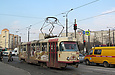 Tatra-T3SU #3061 27-го маршрута на улице Кирова на перекрестке с проспектом Гагарина
