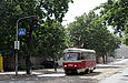 Tatra-T3SU #3061 20-го маршрута на улице Котлова подъезжает к остановке "Рыбасовский переулок"
