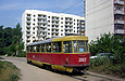 Tatra-T3SU #3062 27-го маршрута на улице Пахаря разворачивается на конечной станции "Новоселовка"