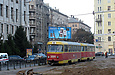 Tatra-T3SU #3064-3065 6-го маршрута на конечной станции "Южный вокзал"