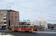 Tatra-T3SU #3064 27-го маршрута на площади Восстания