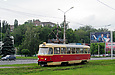 Tatra-T3SU #3064 7-го маршрута на улице Клочковской в районе улицы Павловской