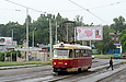 Tatra-T3SU #3064 7-го маршрута в Рогатинском проезде в районе улицы Клочковской