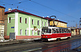 Tatra-T3SUCS #3064 6-го маршрута на улице Гольдберговской в районе перекрестка с улицей Елизаветинской