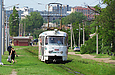 Tatra-T3SU #3066 6-го маршрута на улице Академика Павлова перед поворотом в Салтовский переулок